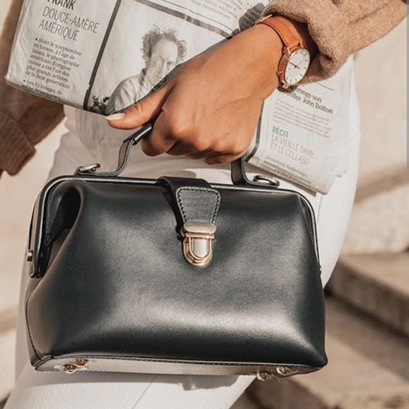 Linjer the doctor's bag genuine leather - Picture 1 of 13